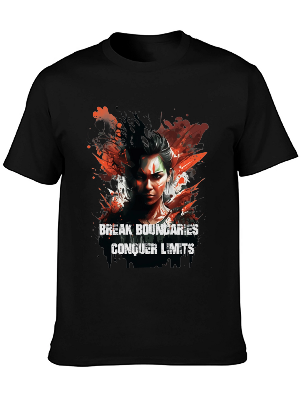 Break Boundaries Conquer Limits Graphic Tee