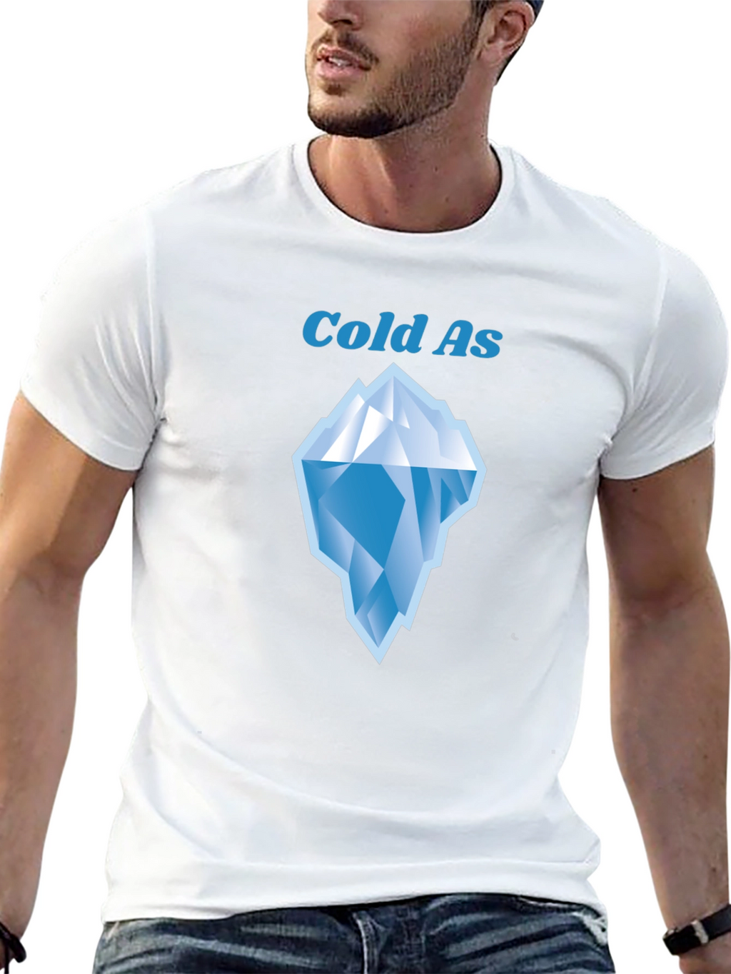 Cold As Iceberg Graphic Tee - Black Cotton T-Shirt