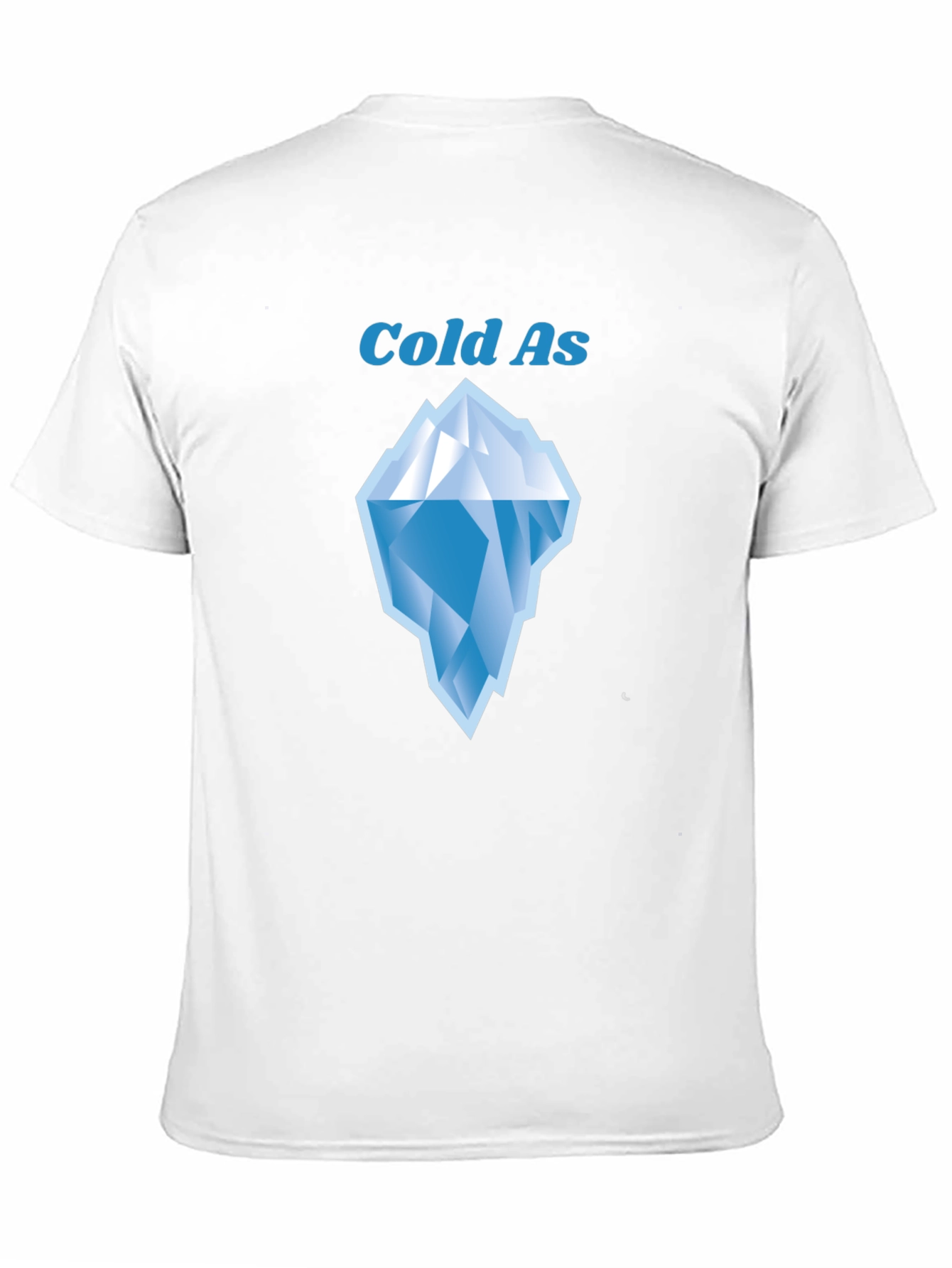 Cold As Iceberg Graphic Tee - Black Cotton T-Shirt
