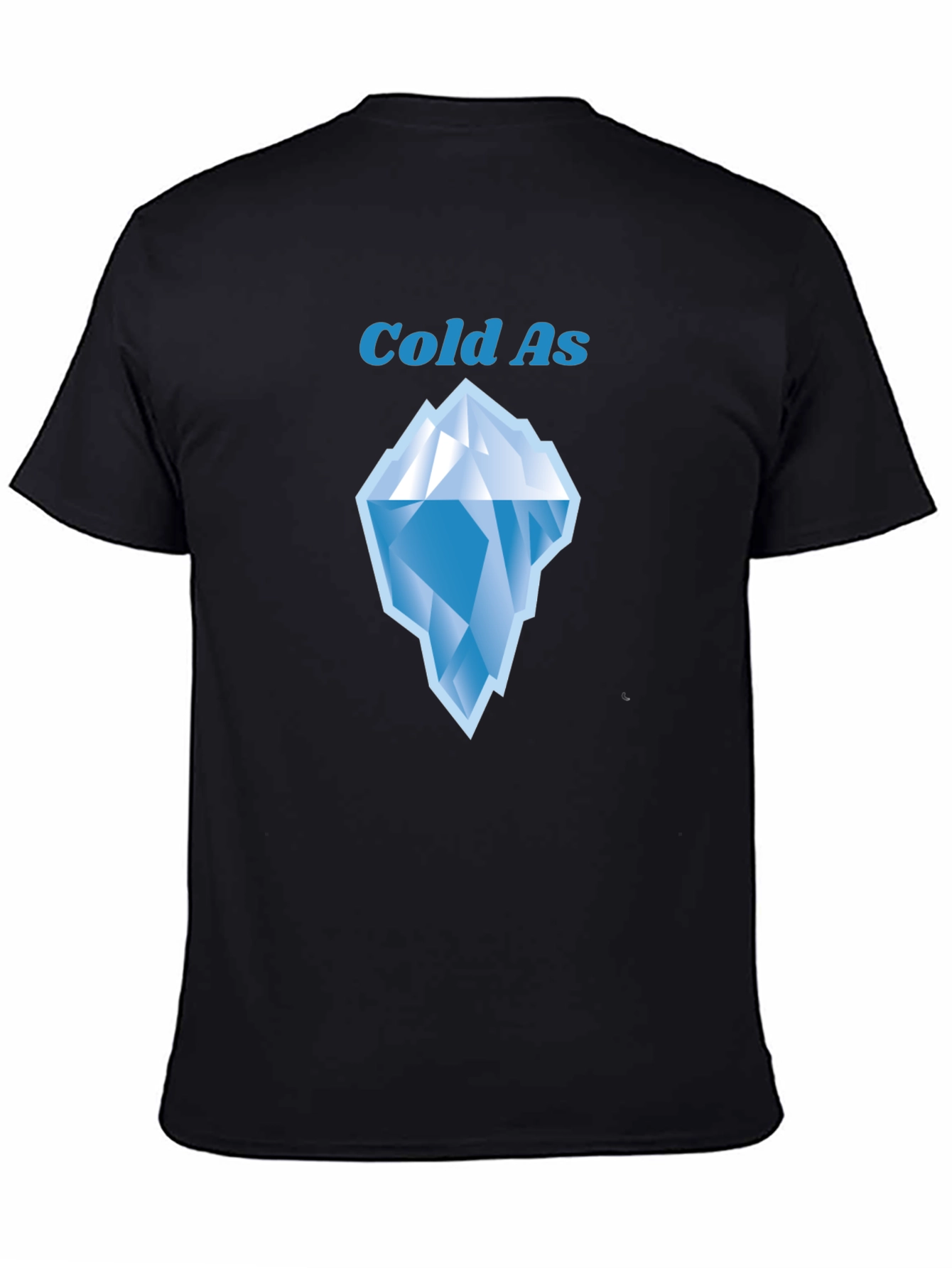 Cold As Iceberg Graphic Tee - Black Cotton T-Shirt
