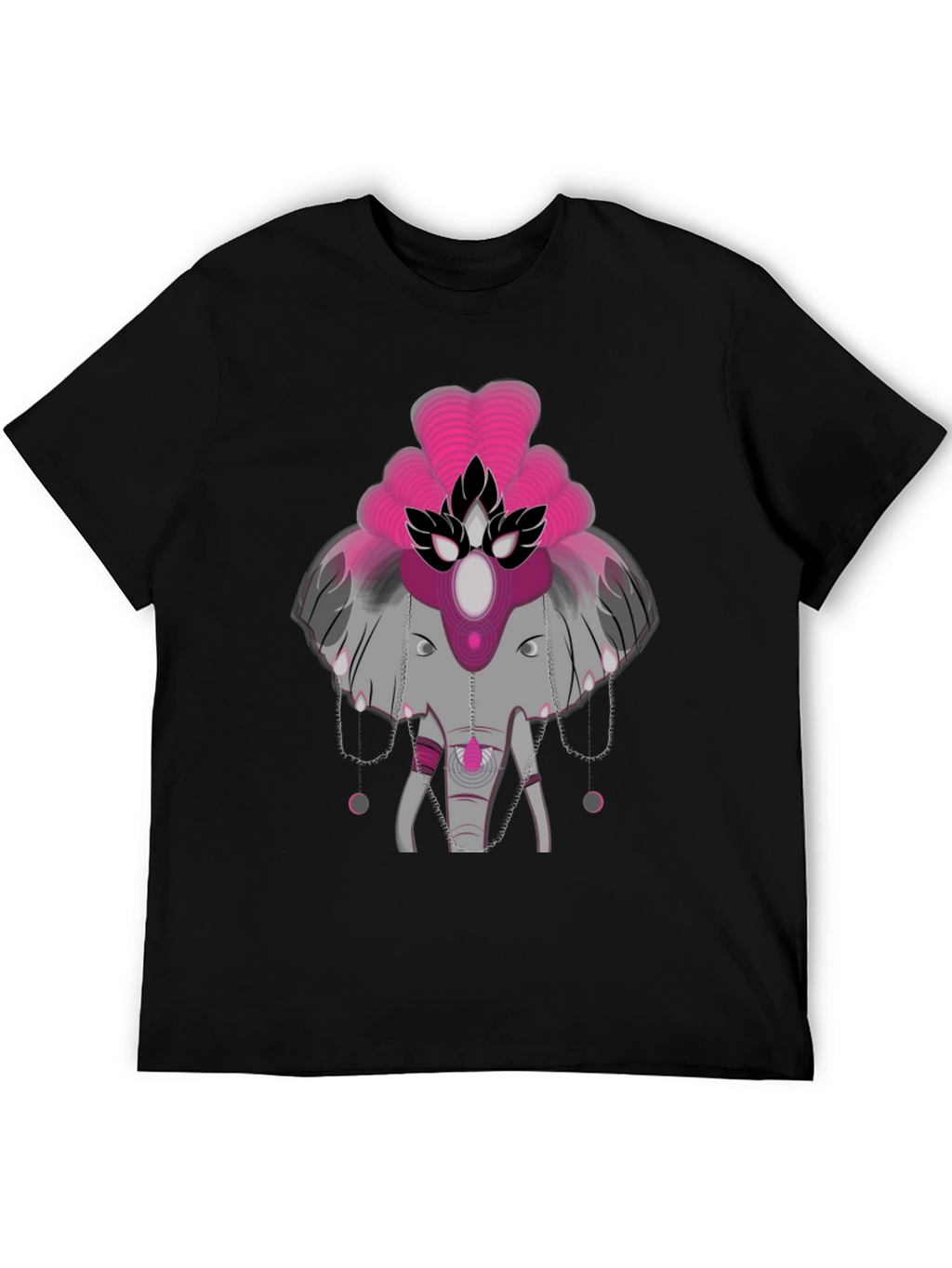Elephant Graphic Tee - Abstract Design