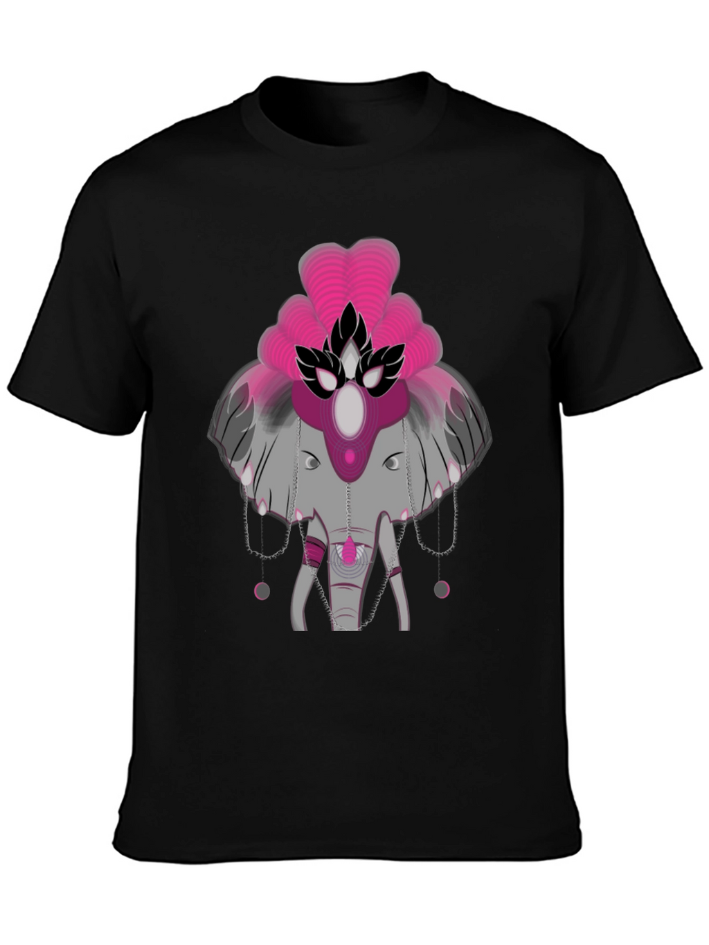 Elephant Graphic Tee - Abstract Design