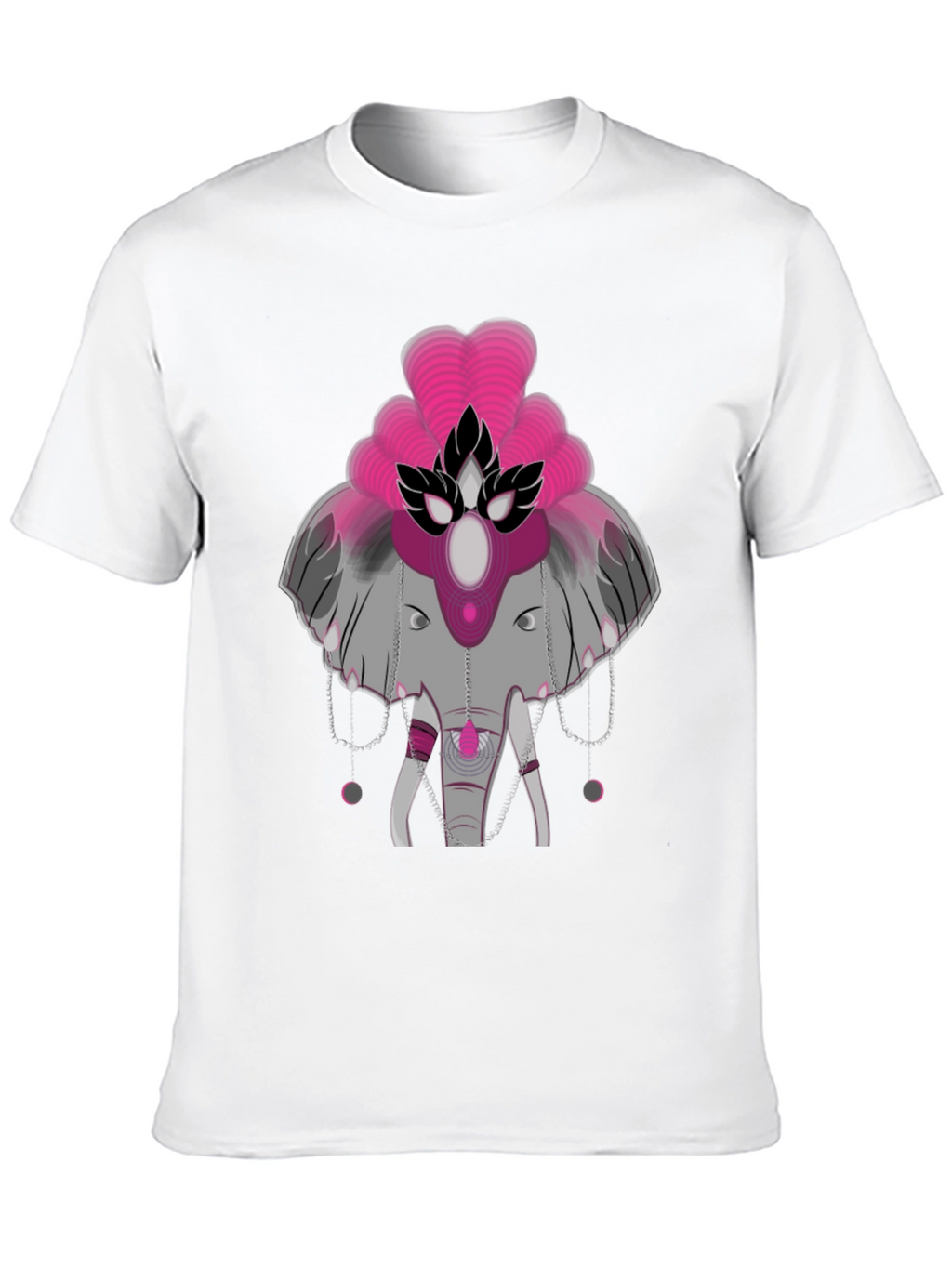 Elephant Graphic Tee - Abstract Design