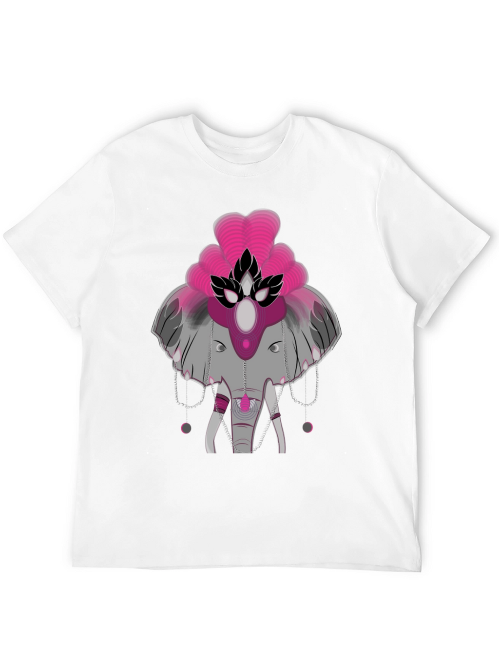Elephant Graphic Tee - Abstract Design