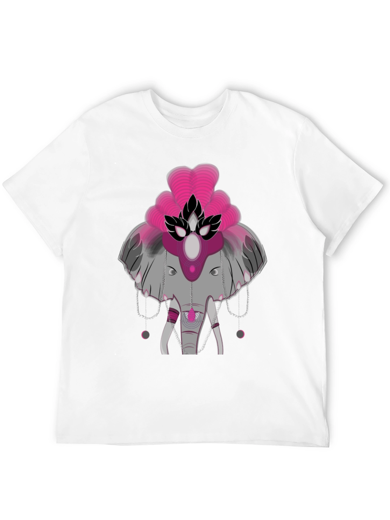 Elephant Graphic Tee - Abstract Design