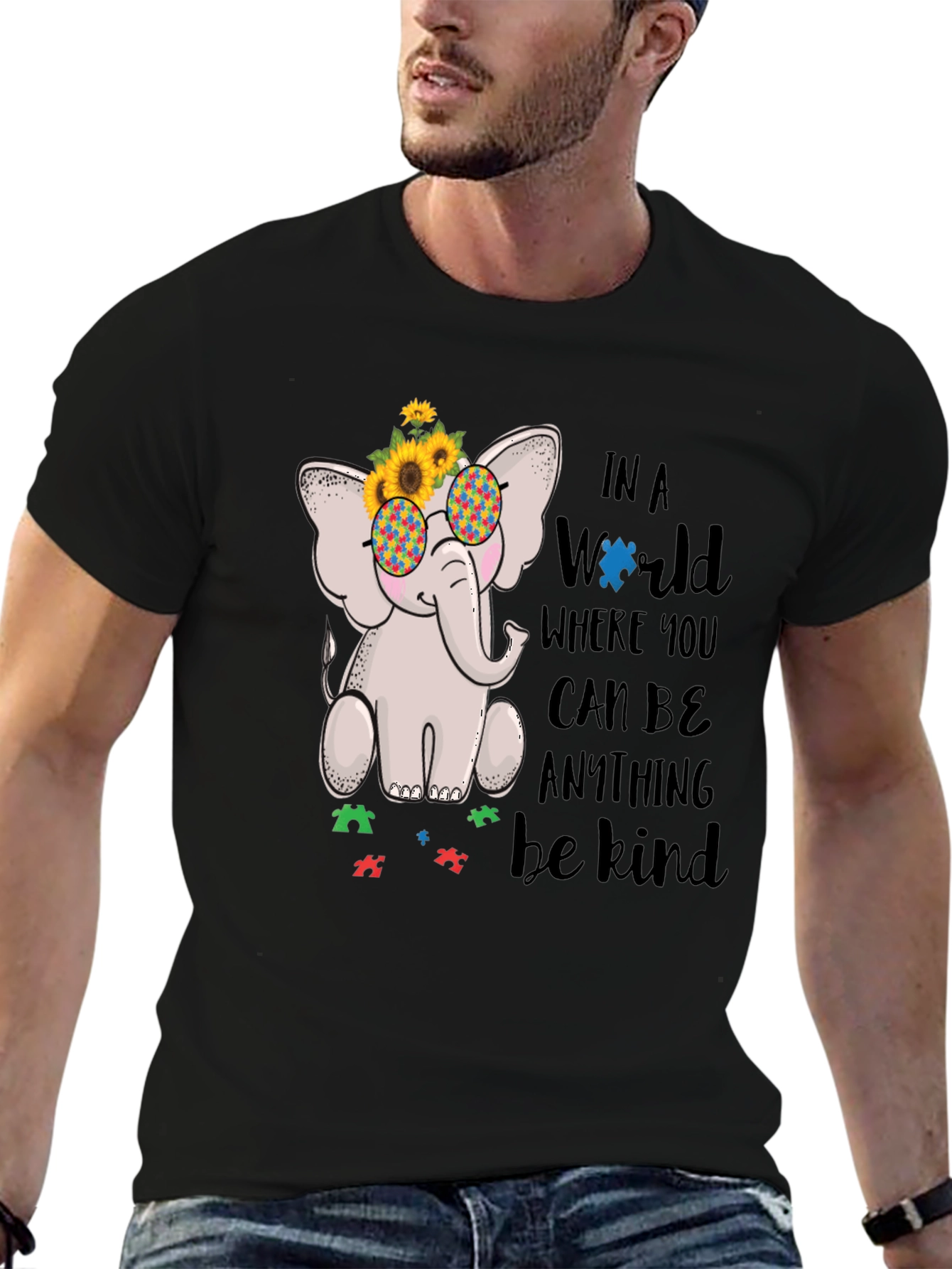 Autism Awareness Elephant Kindness T-Shirt