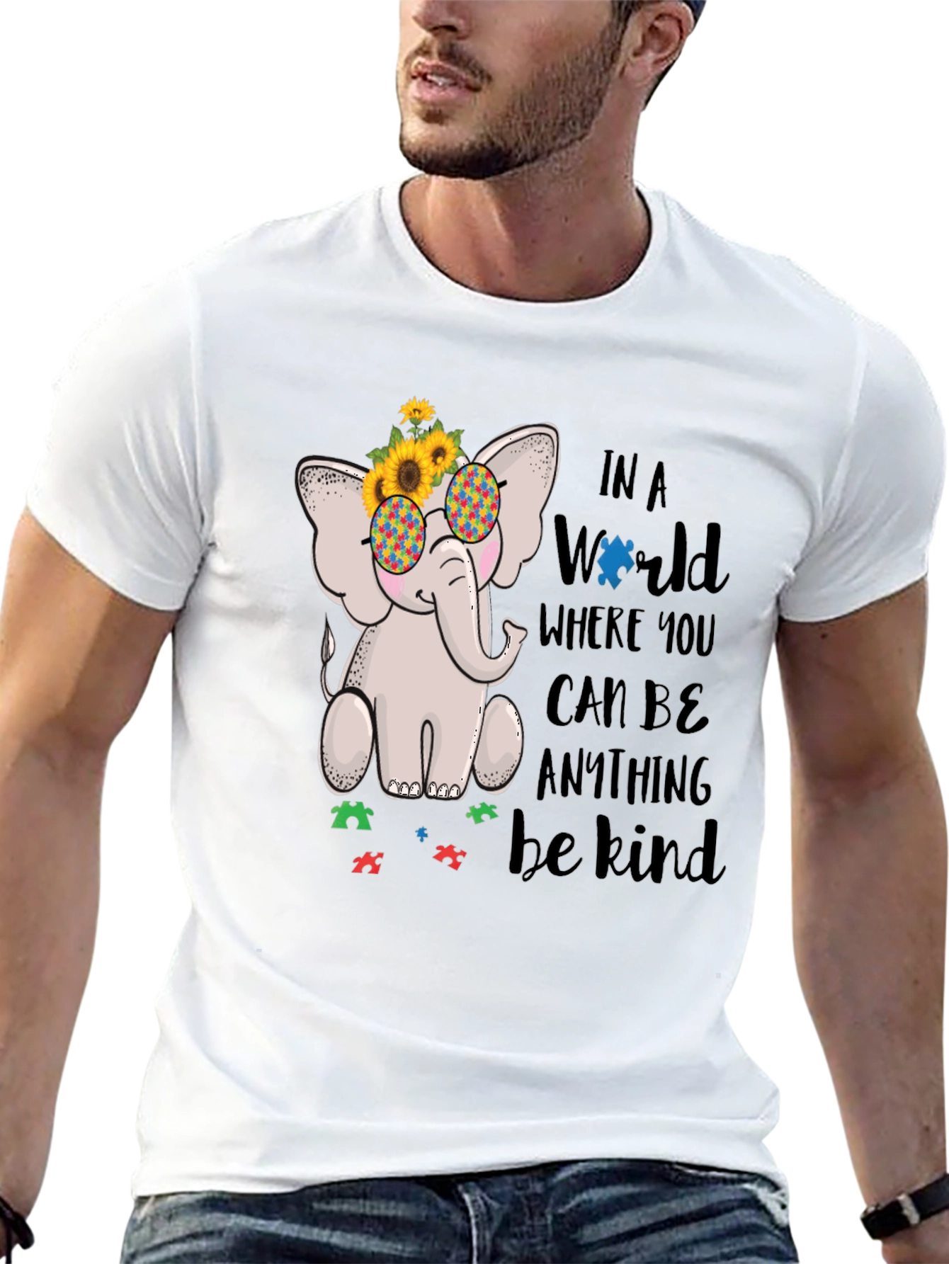 Autism Awareness Elephant Kindness T-Shirt