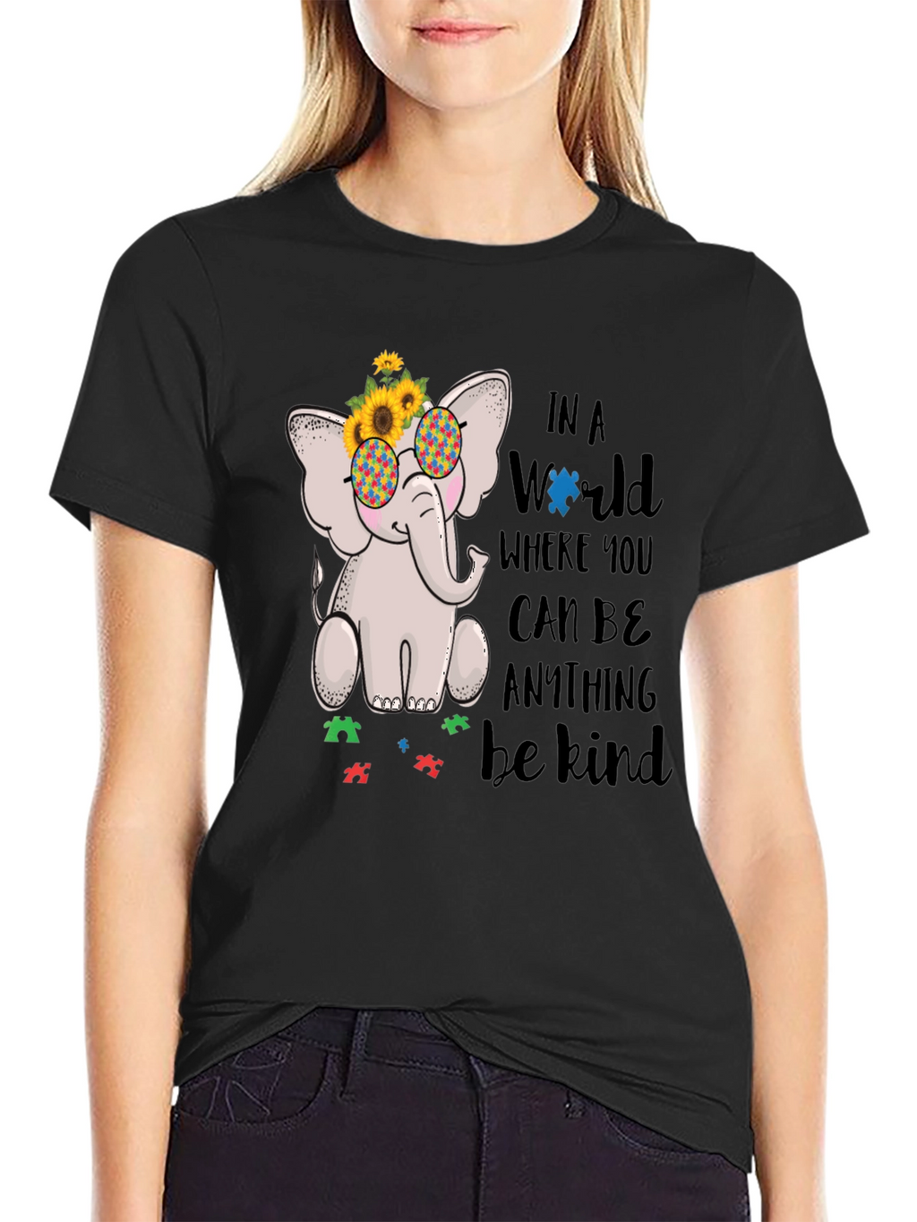 Autism Awareness Elephant Kindness T-Shirt