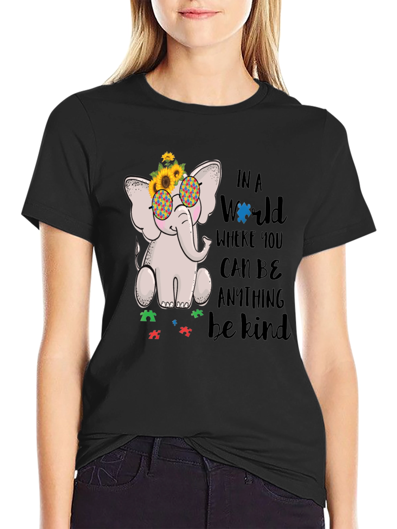 Autism Awareness Elephant Kindness T-Shirt