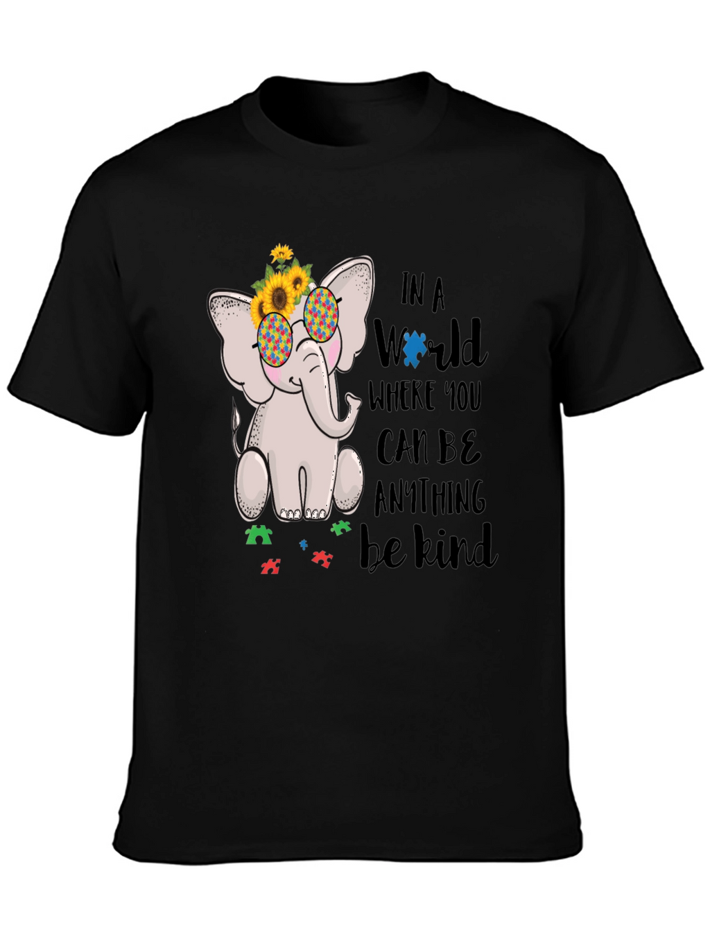 Autism Awareness Elephant Kindness T-Shirt