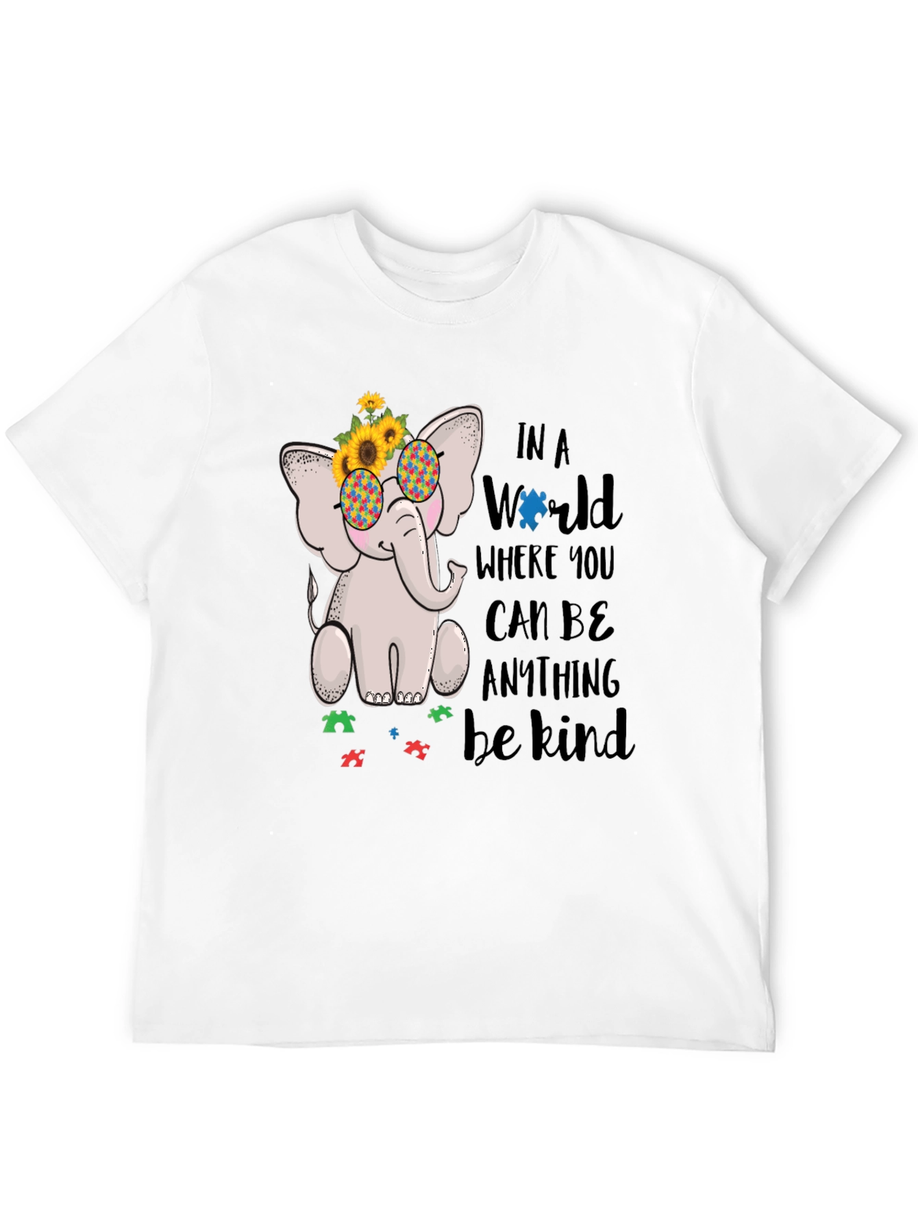 Autism Awareness Elephant Kindness T-Shirt