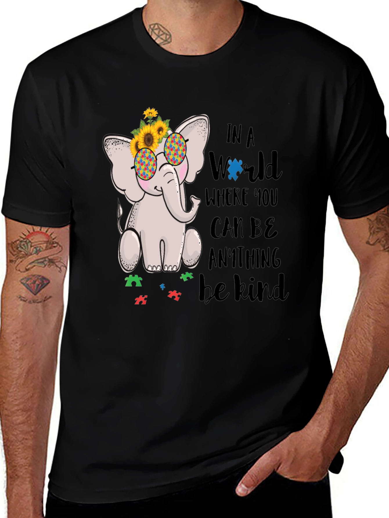Autism Awareness Elephant Kindness T-Shirt