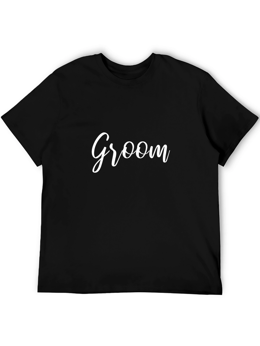 Groom Crew Neck T-Shirt - Black
