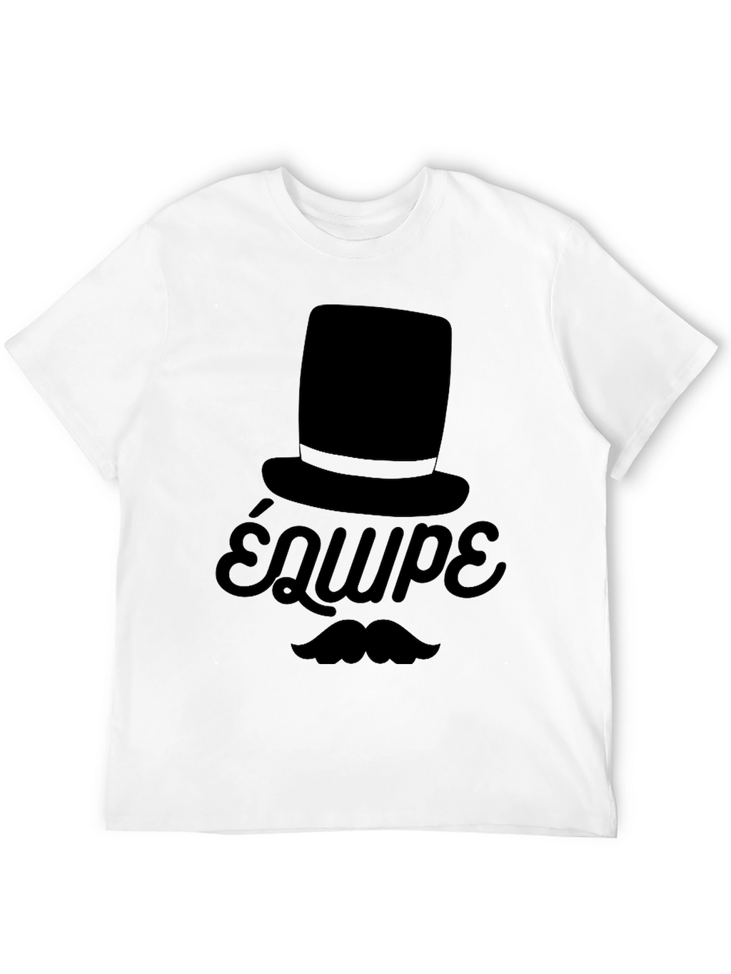 Top Hat & Moustache T-Shirt - Équipe