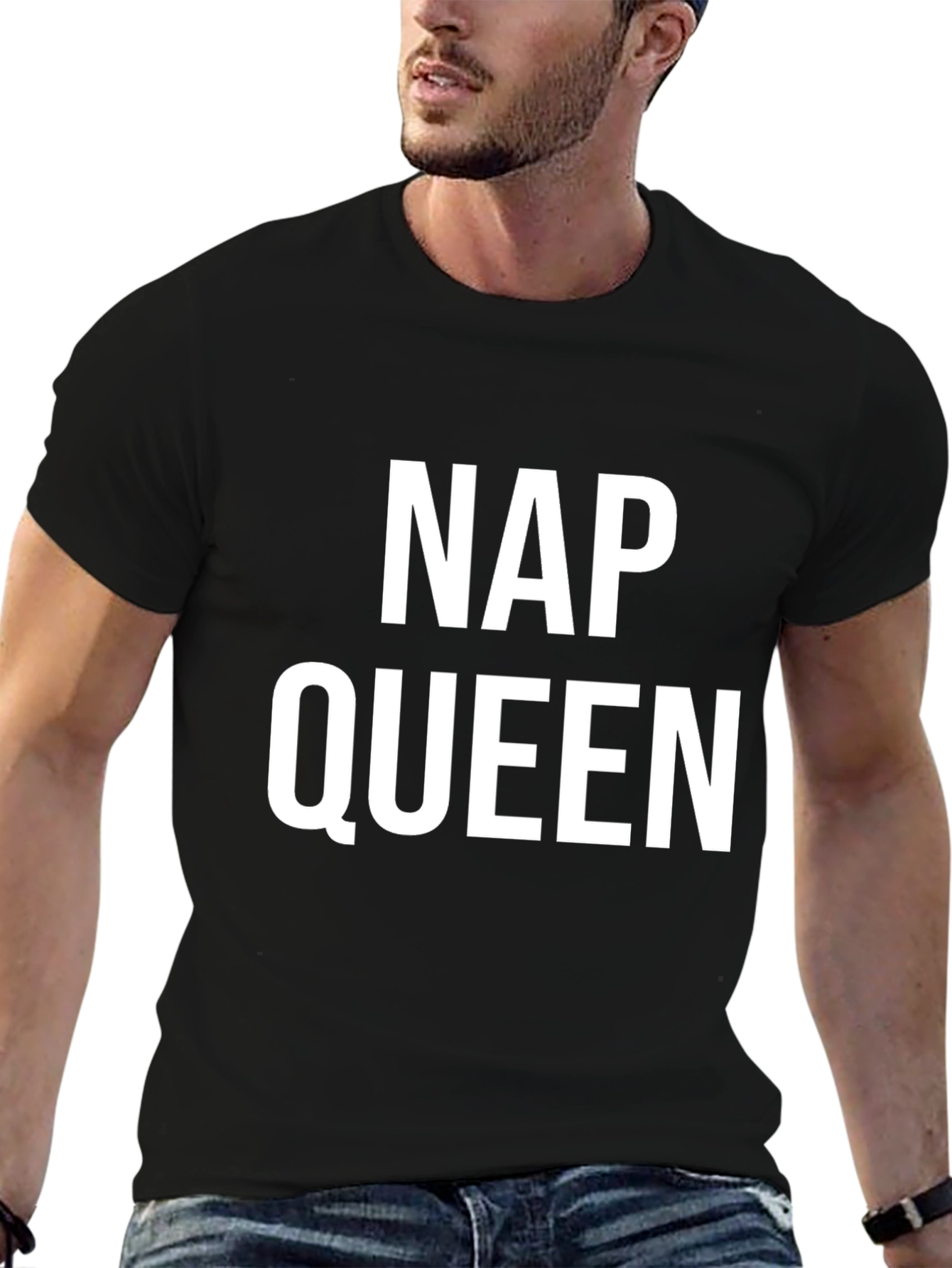 Nap Queen Black Graphic Tee