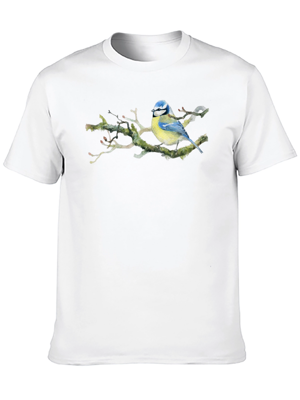 Blue Tit Bird T-Shirt - Nature Lover Tee
