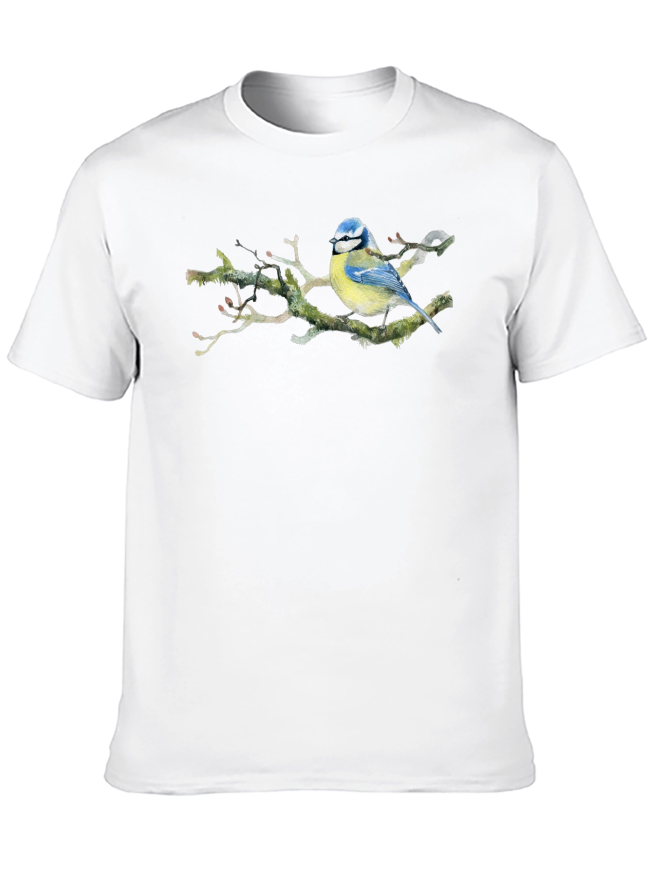 Blue Tit Bird T-Shirt - Nature Lover Tee