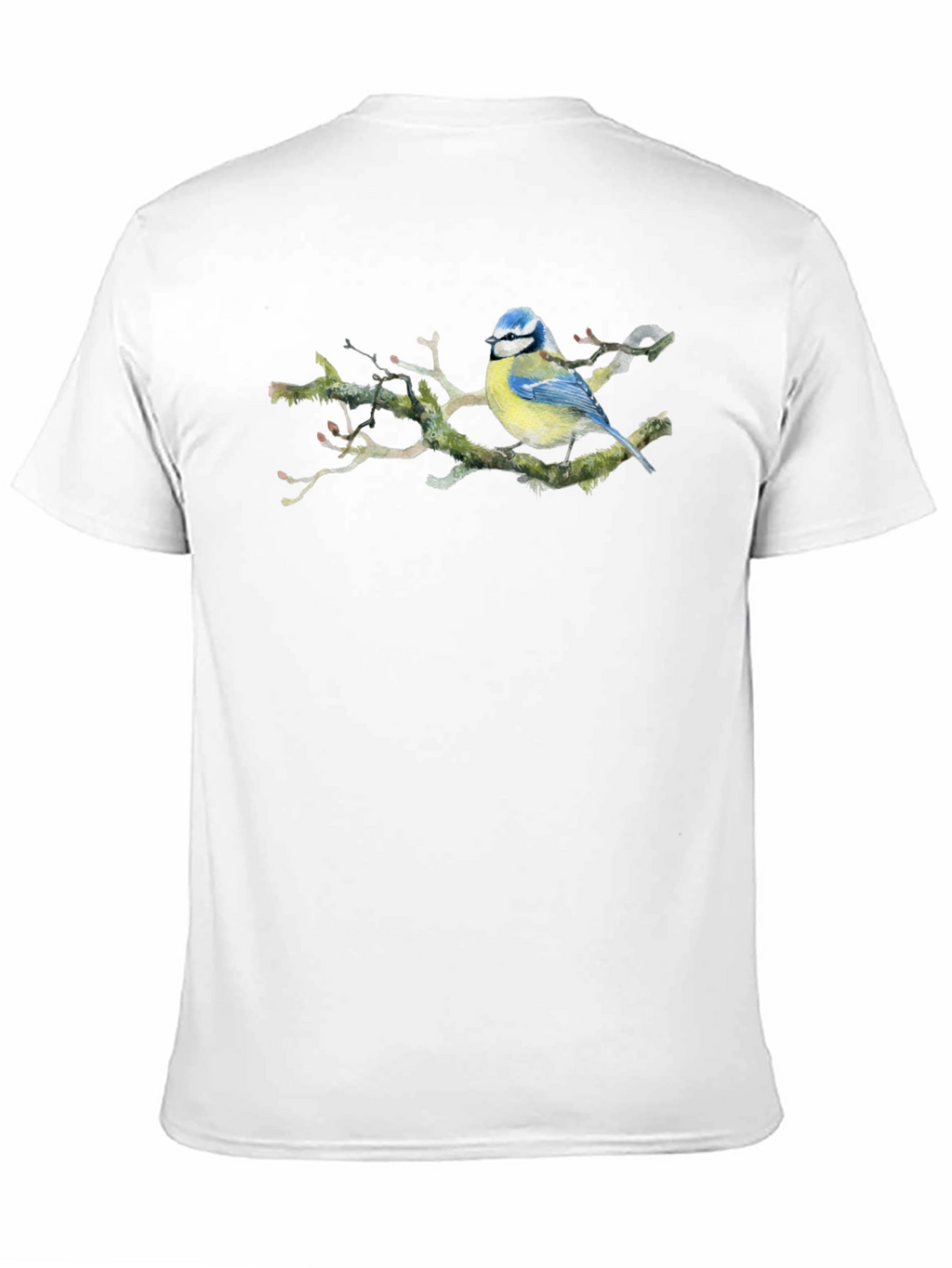 Blue Tit Bird T-Shirt - Nature Lover Tee