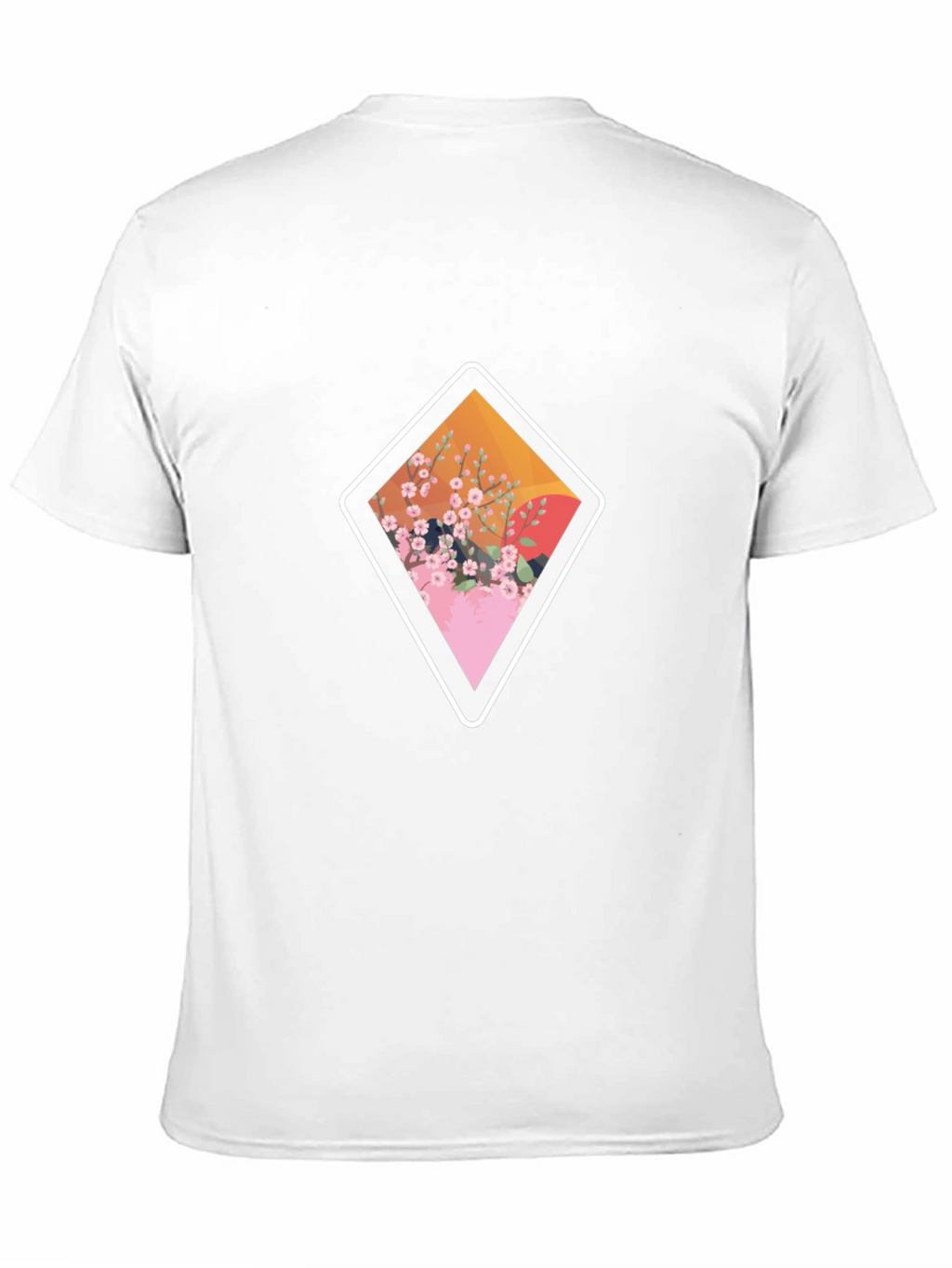 Diamond Floral Graphic Tee - Casual Style