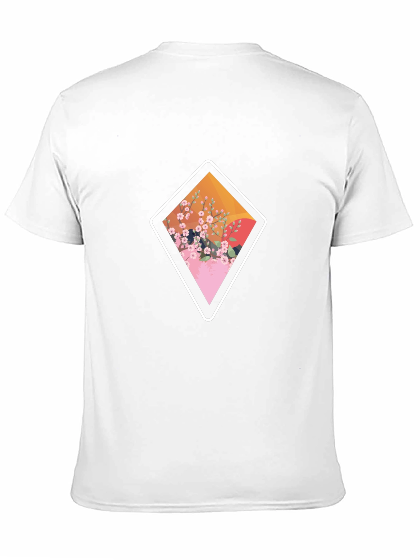 Diamond Floral Graphic Tee - Casual Style