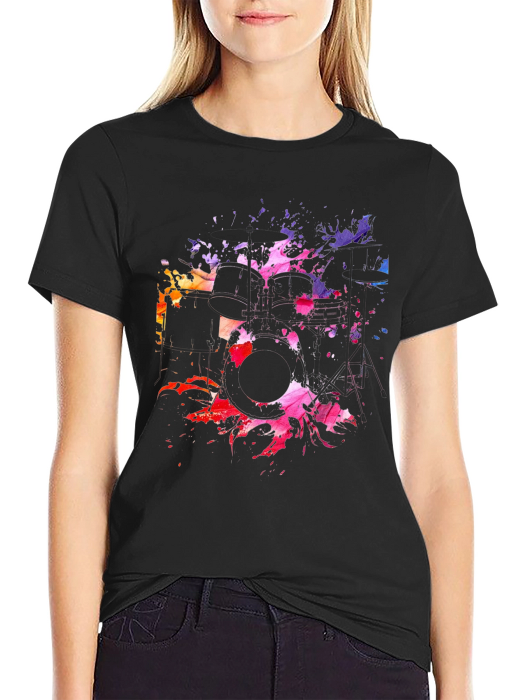 Abstract Drum Set Graphic Tee