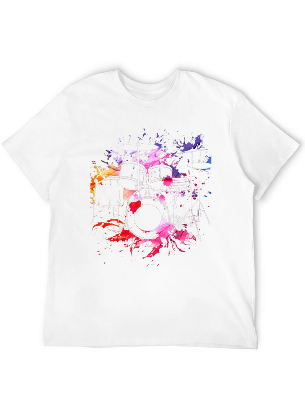 Abstract Drum Set Graphic Tee