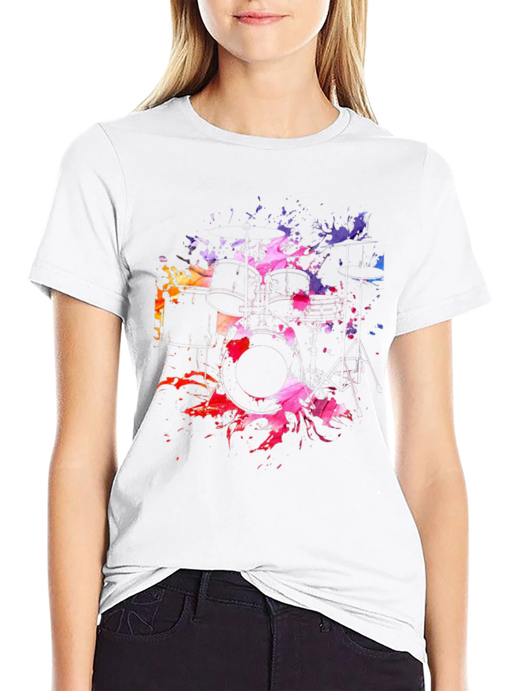 Abstract Drum Set Graphic Tee