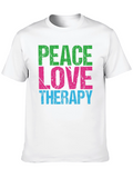 Peace Love Therapy T-Shirt Graphic Tee