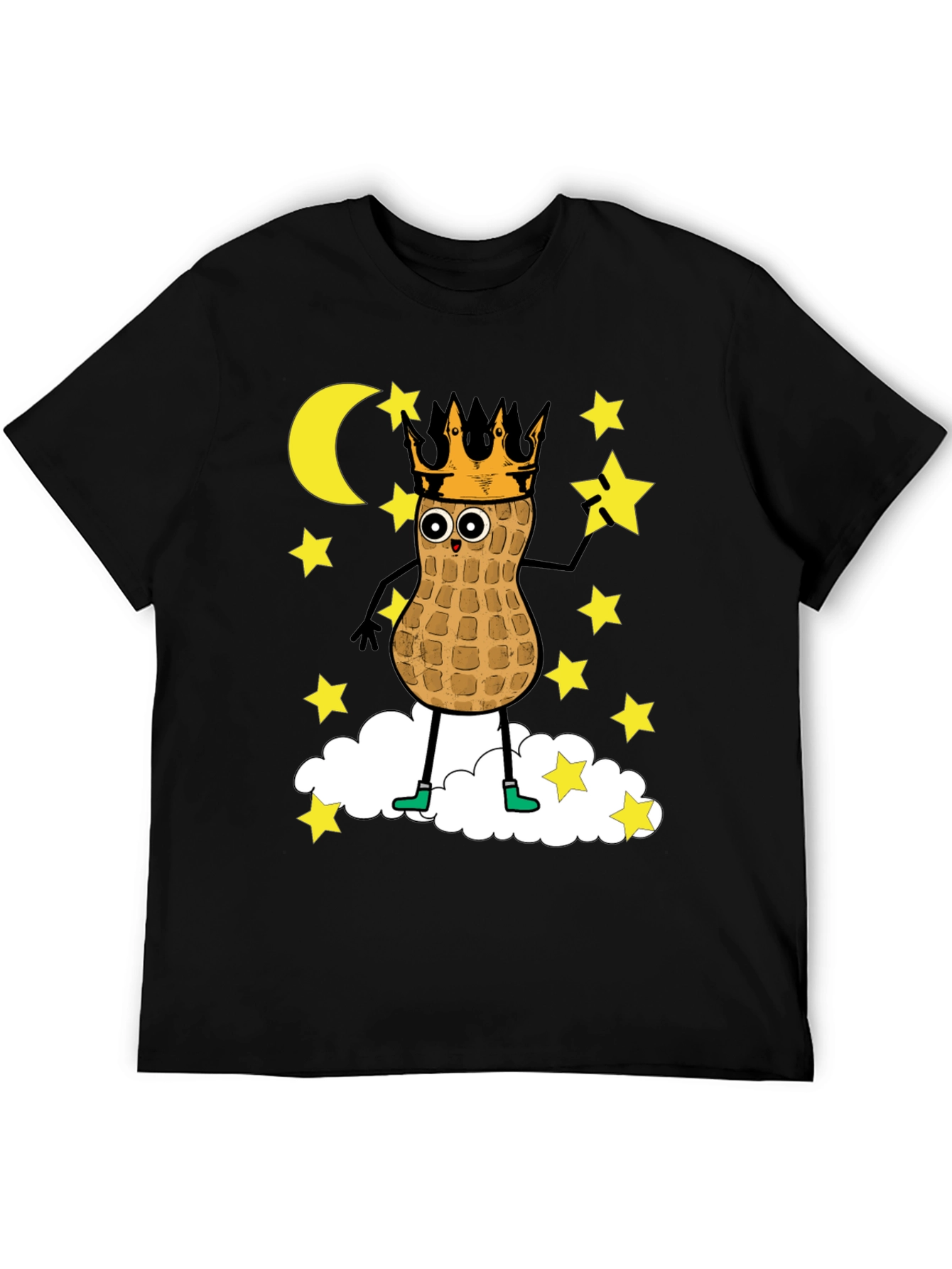 Peanut King T-Shirt - Funny Cartoon Graphic Tee