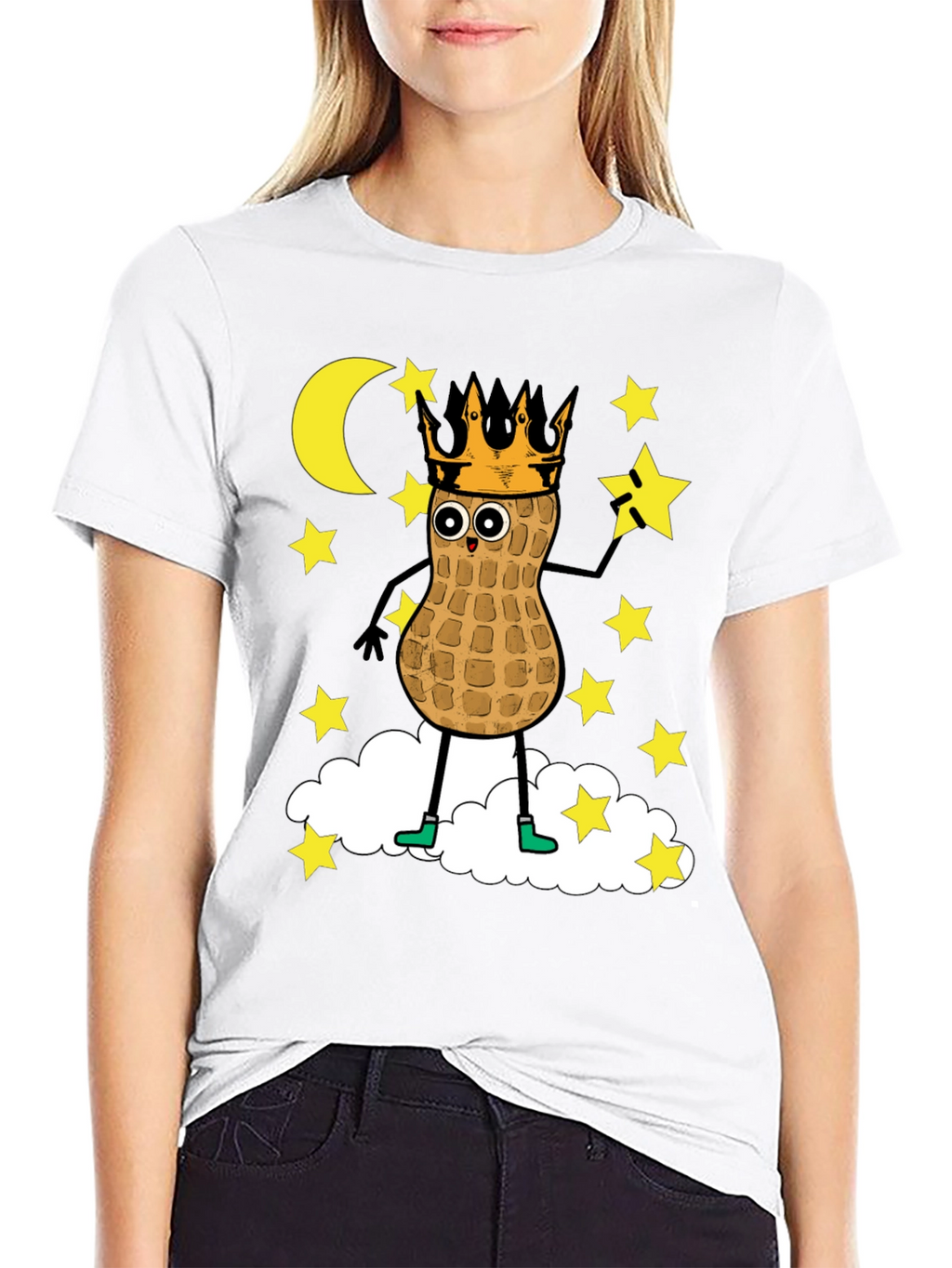 Peanut King T-Shirt - Funny Cartoon Graphic Tee