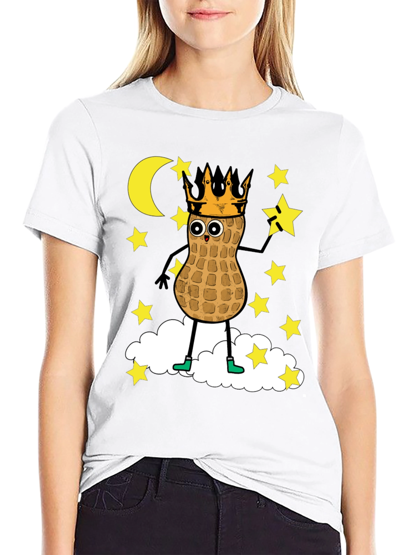 Peanut King T-Shirt - Funny Cartoon Graphic Tee
