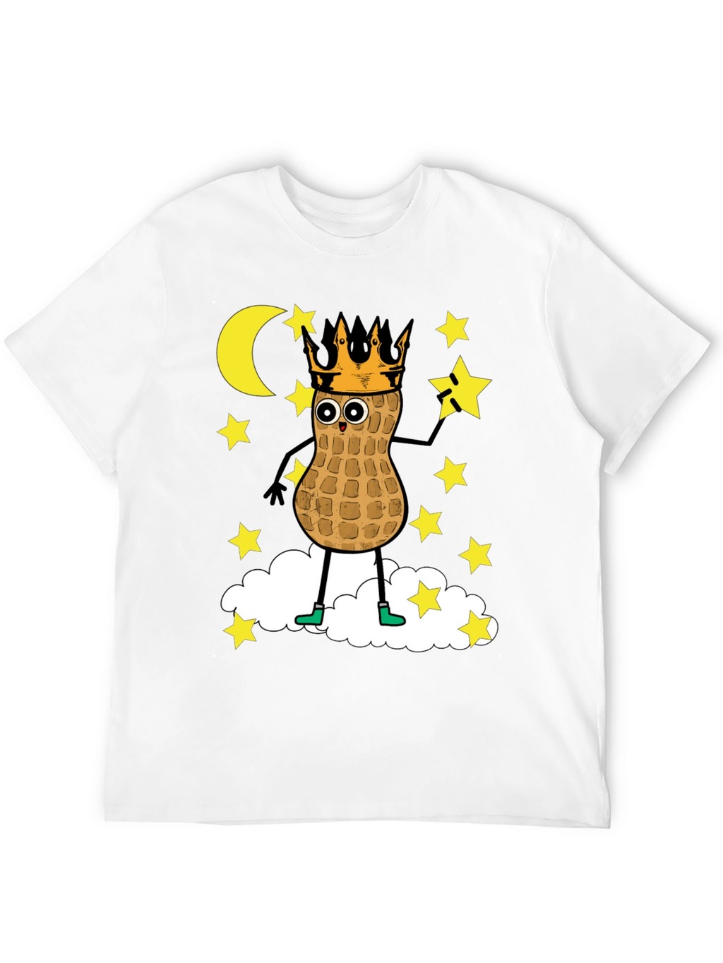Peanut King T-Shirt - Funny Cartoon Graphic Tee