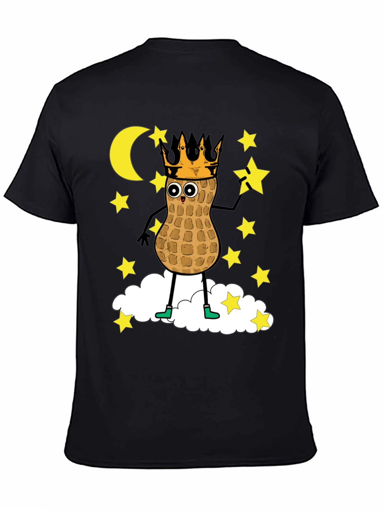 Peanut King T-Shirt - Funny Cartoon Graphic Tee