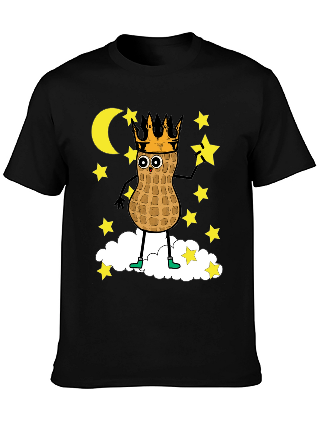 Peanut King T-Shirt - Funny Cartoon Graphic Tee
