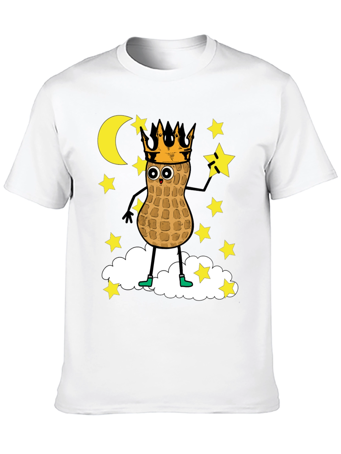 Peanut King T-Shirt - Funny Cartoon Graphic Tee