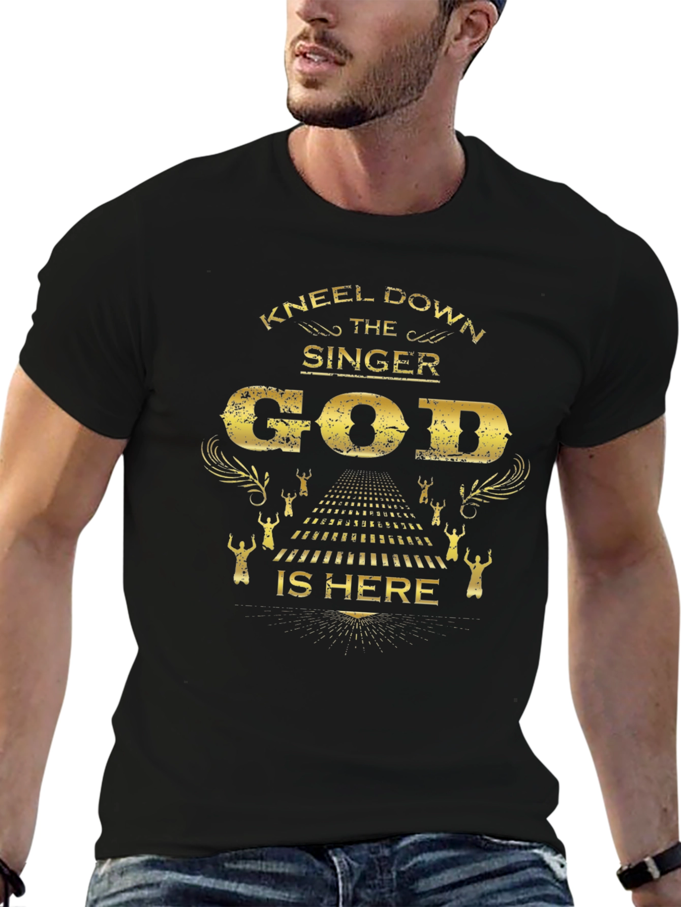 Kneel Down God Is Here Graphic T-Shirt