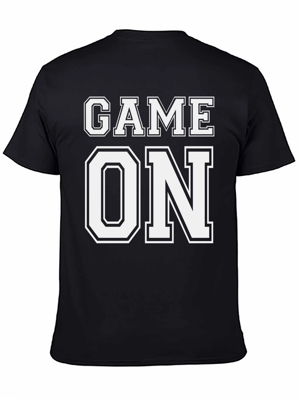 Game On T-Shirt - Black Cotton Tee