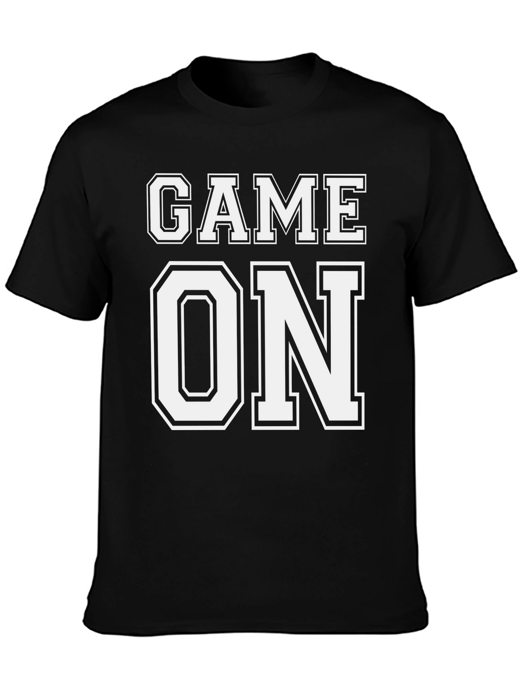 Game On T-Shirt - Black Cotton Tee