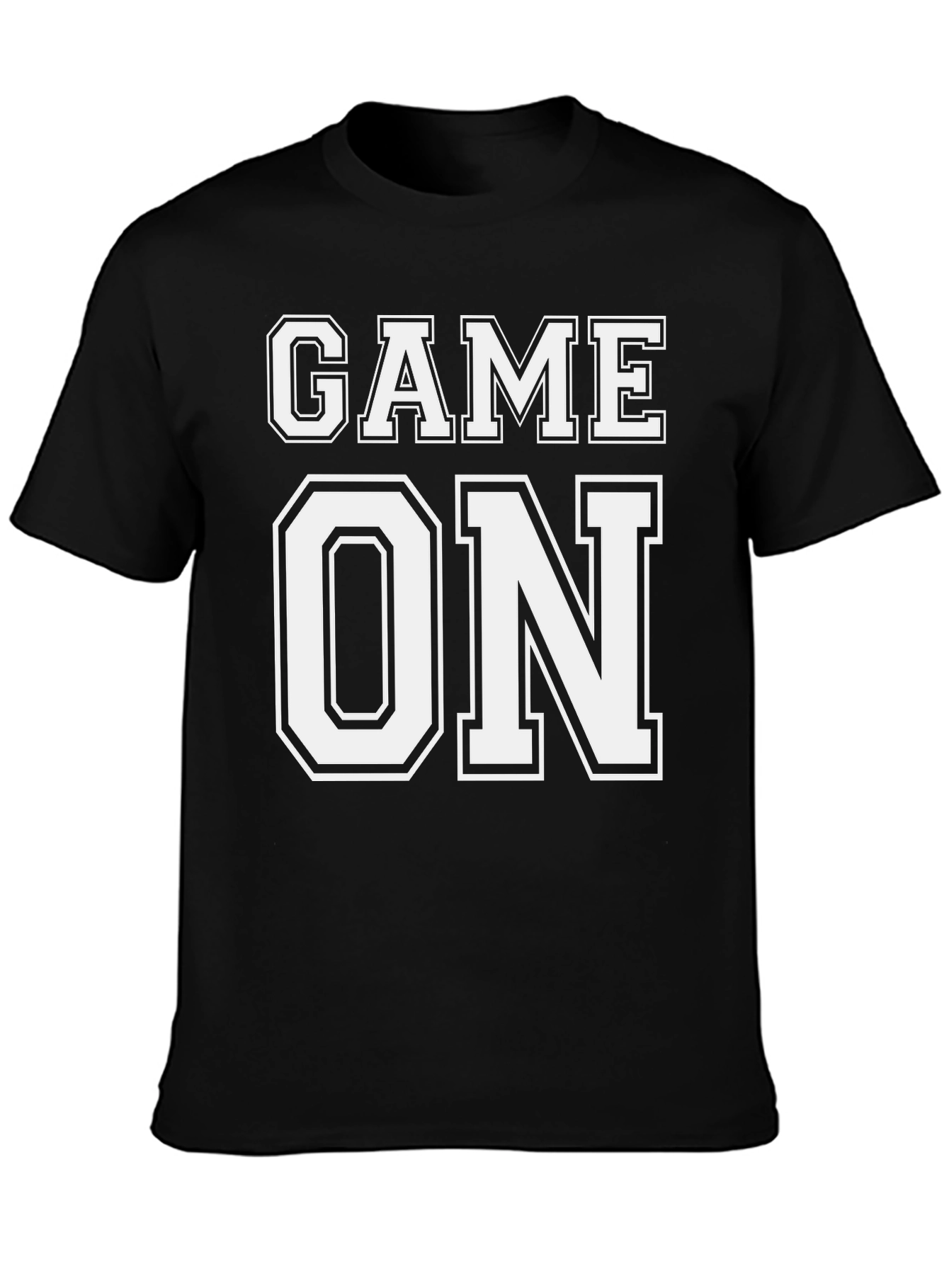 Game On T-Shirt - Black Cotton Tee
