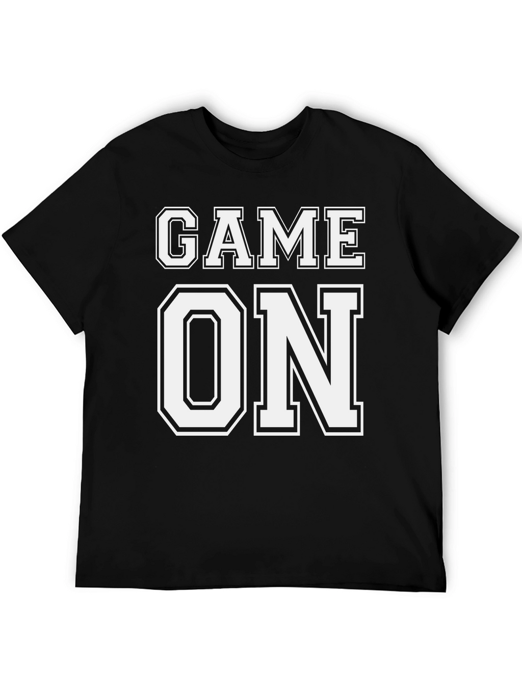 Game On T-Shirt - Black Cotton Tee