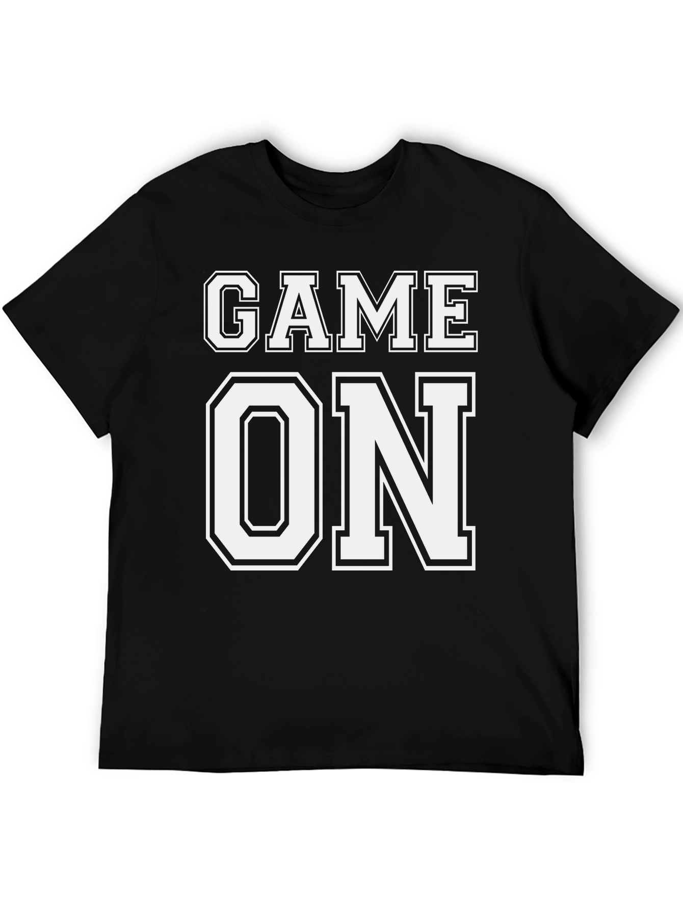 Game On T-Shirt - Black Cotton Tee