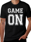 Game On T-Shirt - Black Cotton Tee