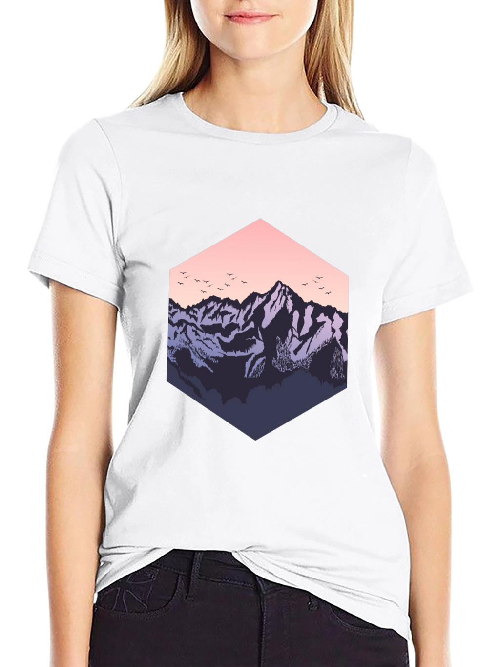 Mountain Hex T-Shirt - Nature Inspired Graphic Tee