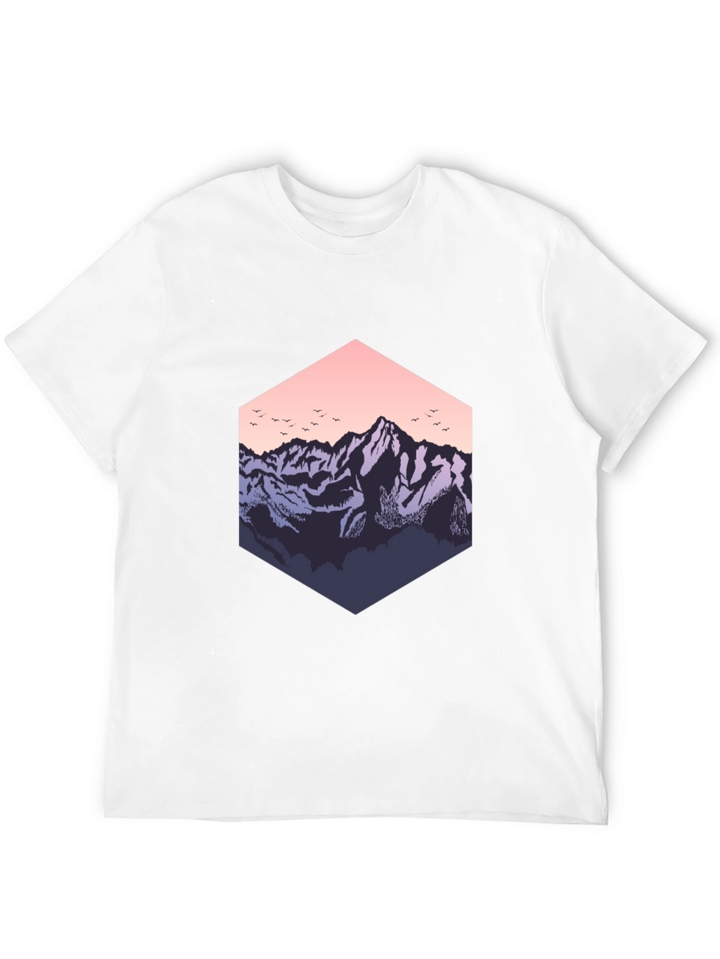 Mountain Hex T-Shirt - Nature Inspired Graphic Tee