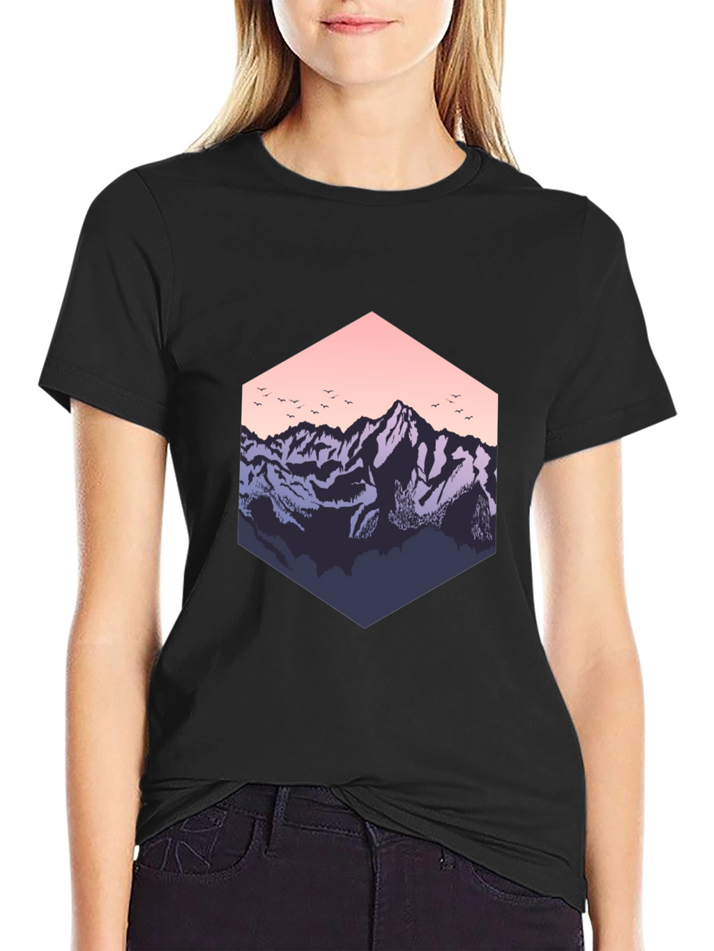 Mountain Hex T-Shirt - Nature Inspired Graphic Tee