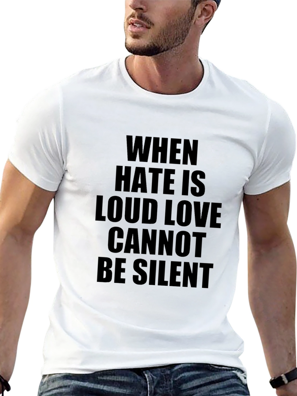 When Hate Is Loud Graphic T-Shirt