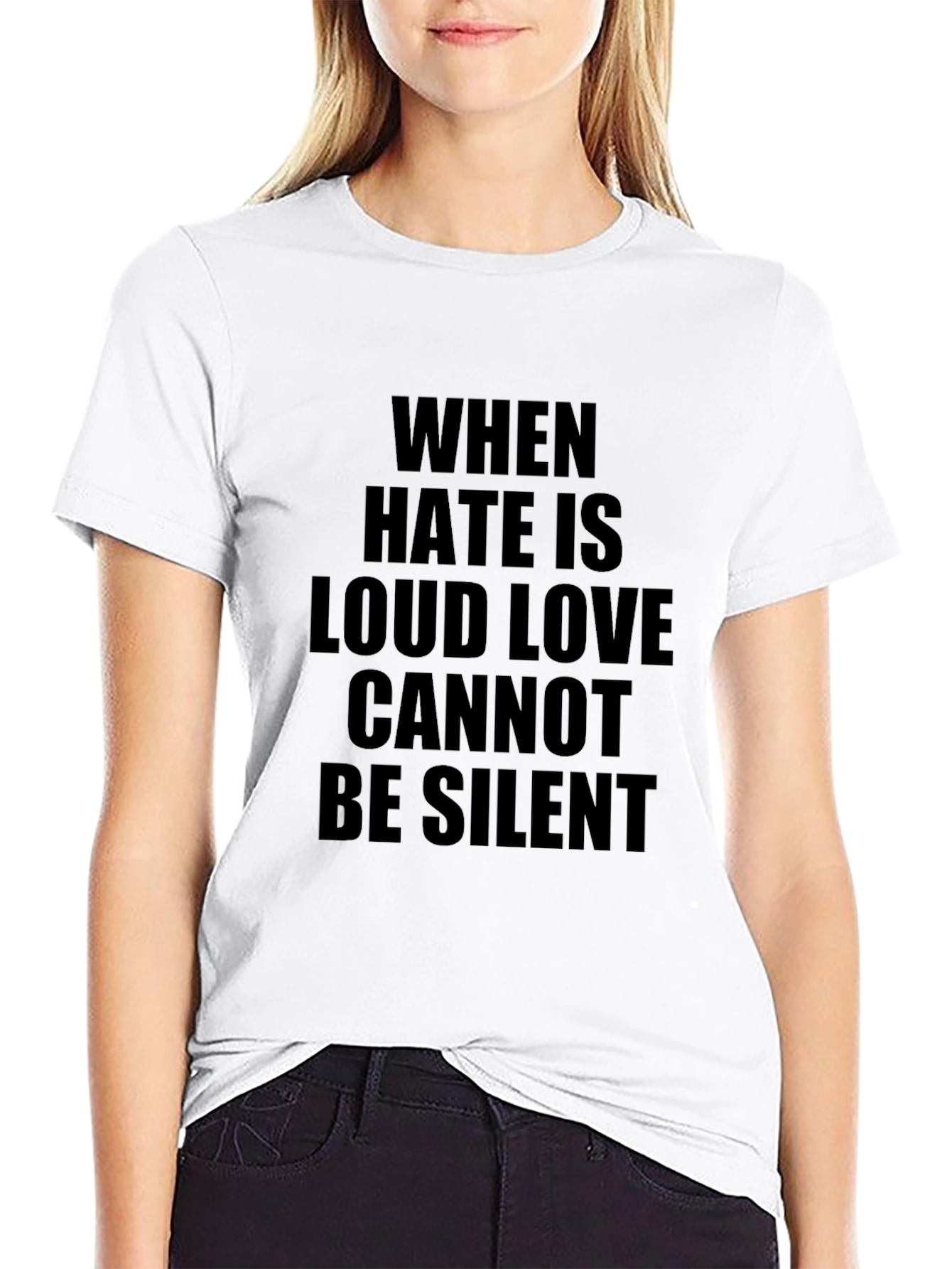 When Hate Is Loud Graphic T-Shirt