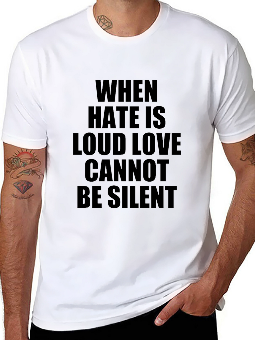 When Hate Is Loud Graphic T-Shirt