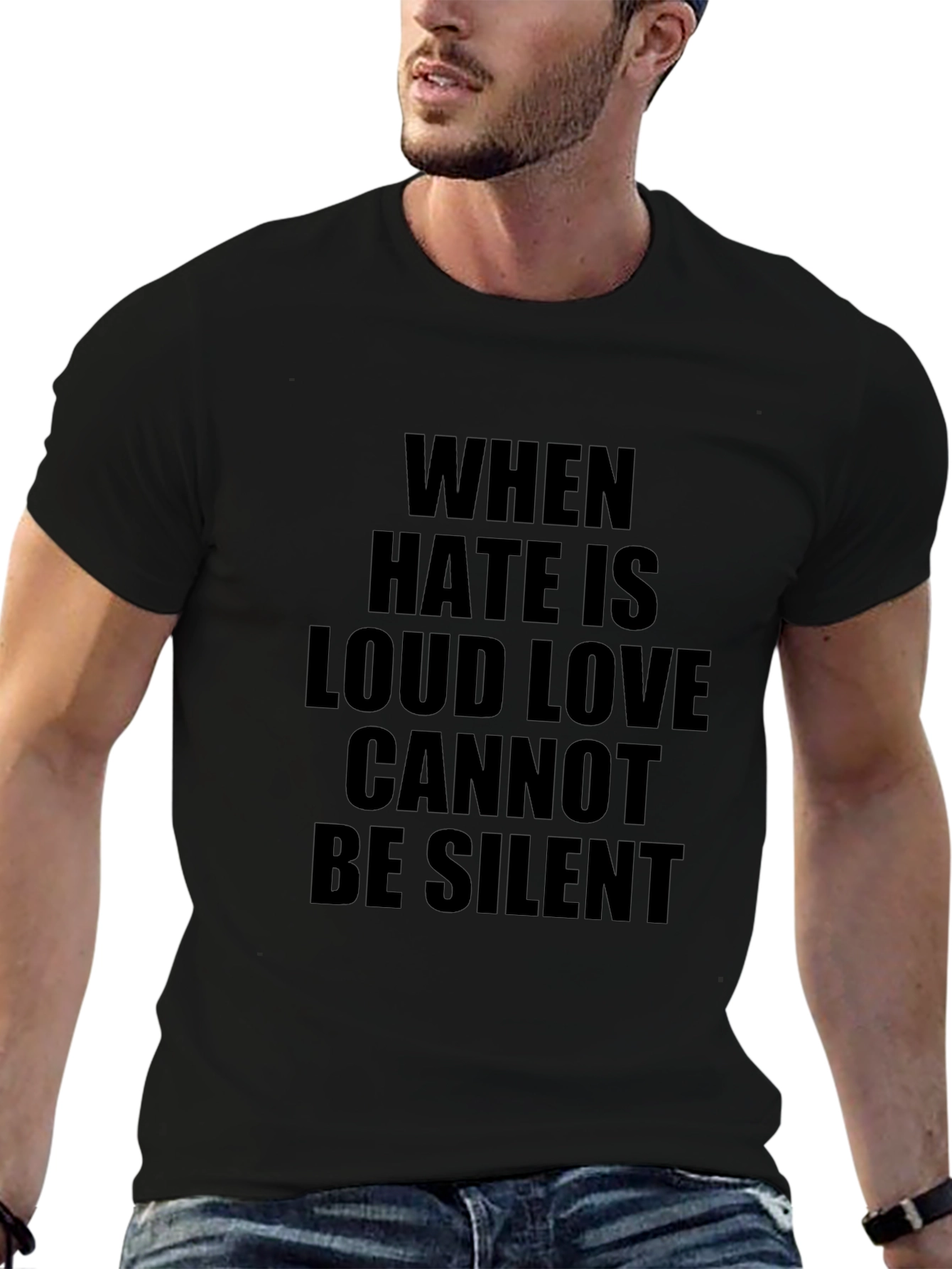 When Hate Is Loud Graphic T-Shirt
