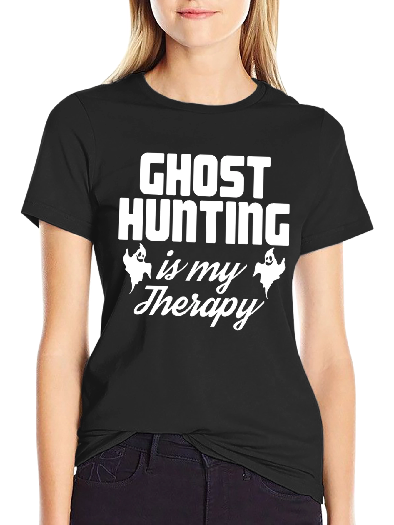 Ghost Hunting Therapy T-Shirt - Spooky Season Apparel